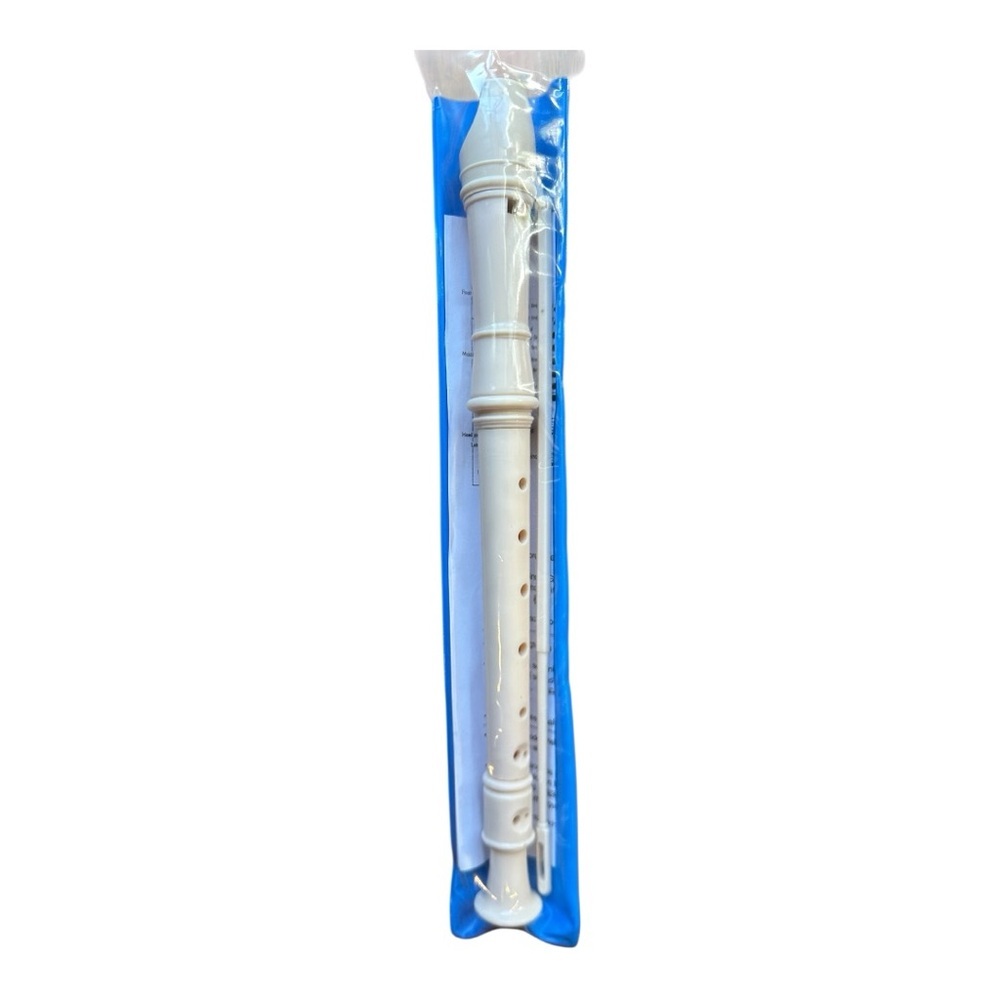 Cream Plastic Recorder Cream Size OneSize